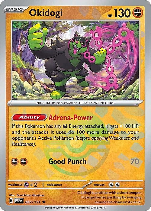 Prismatic Evolutions Okidogi #057/131 Pokéball
